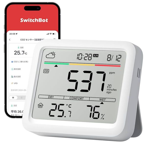 SwitchBot 温湿度計 CO2センサー 温度計 湿度計Switch bot