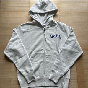 MoMA×チャンピオン リバースウィーブ ジップパーカー グレー スモール S