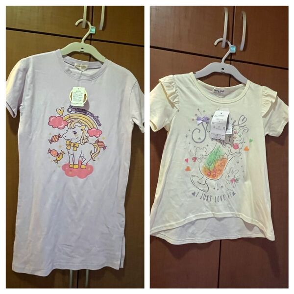 ワンピース 120 Tシャツ 120 半袖Tシャツ 半袖 まとめ売り 女の子 子供服 タグ付き 未使用