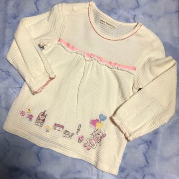 クーラクール 長袖Tシャツ 100 キムラタン うさぎ