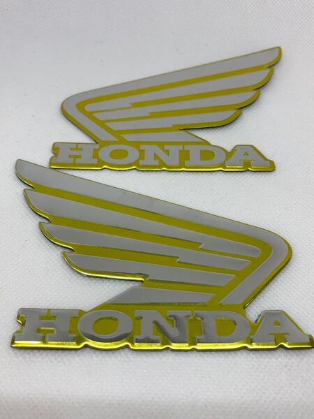 HONDAロゴ入り3D アルミ エンブレム 旧車 CBX フォア バケヨン カブ ウイング HONDA CB