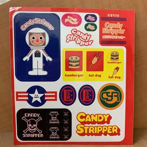 CUTIE キューティ candy strippers キャンディストリッパー コラボ オリジナル ステッカー シール 非売品 かわいい レトロ