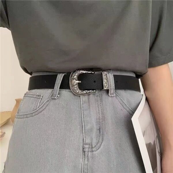 ウエスタンベルト レザー ブラック 黒 vintage ヴィンテージ アメカジ 古着 レディース メンズ スタッズベルト