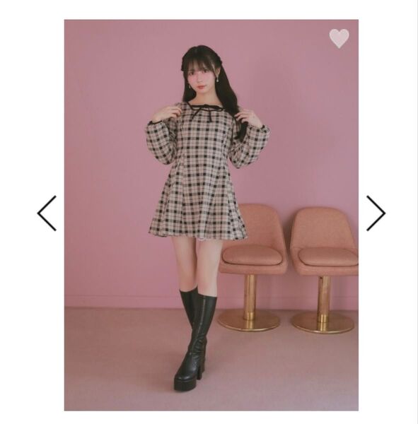 evelyn チェックフィットOP evelyn