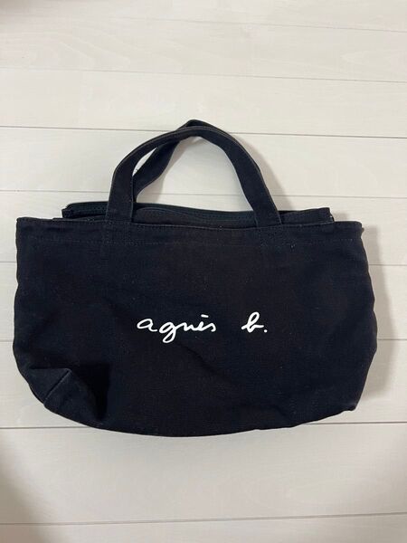 agns b. ブラック トートバッグ