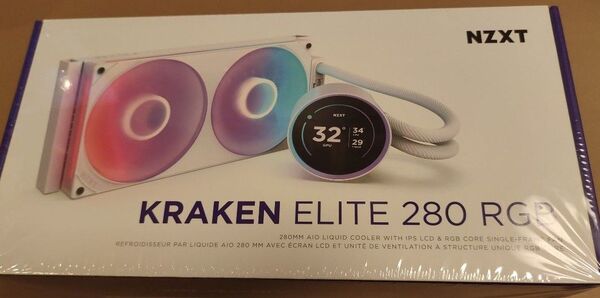 【新品未開封】NZXT Kraken Elite 280 RGB v2 White 簡易水冷CPUクーラー RL-KR28E-W2