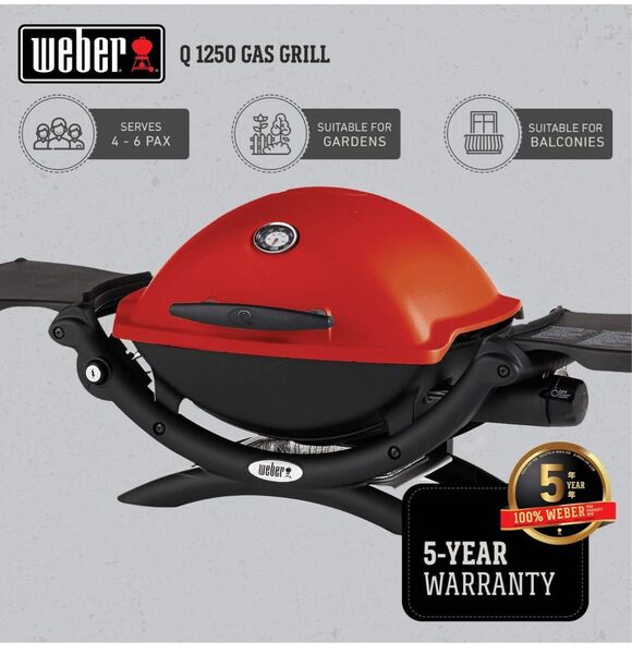 ウェーバー(Weber) バーベキュー コンロ BBQ グリル Q1250 純正グリドル&ダッフルバッグセット ガス
