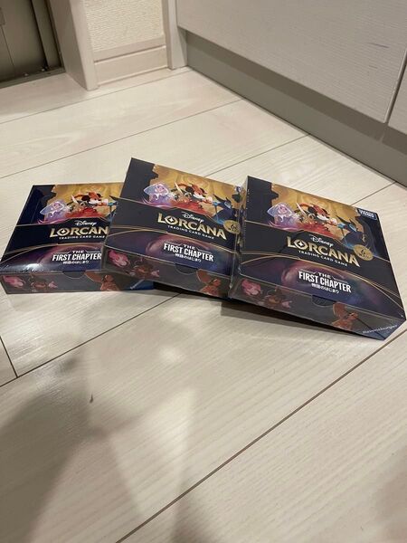 Disney LORCANA 3BOXセット 物語のはじまり 新品未開封 シュリンク付き