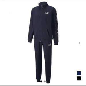 新品 メンズ 上下セット セットアップ PUMA ジャージ L トラックスーツ プーマ ブラック