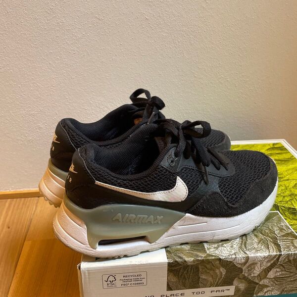 NIKE ナイキ AIR MAX SYSTEMレディース 25cm 黒 ブラック エアマックス 25