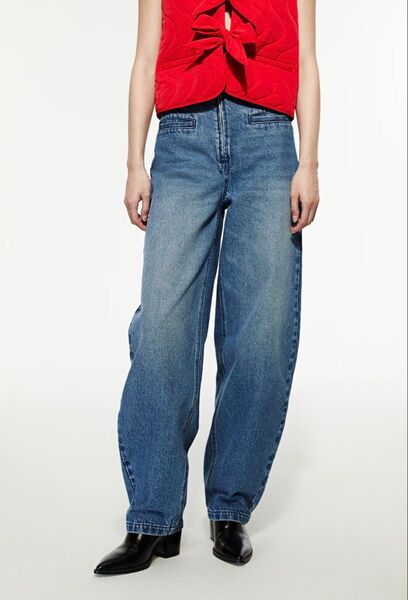 新品未使用 H&M バルーンレッグデニム カーブデニム サイズ38