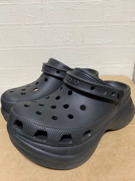 クロックス 厚底 【w5】 ブラック crocs