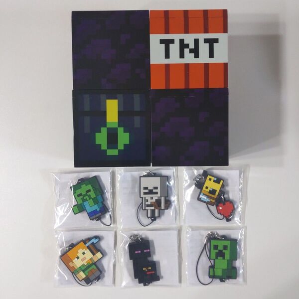 マインクラフト わくわくBOX フリューくじ BOX ラバーストラップ 10点セット