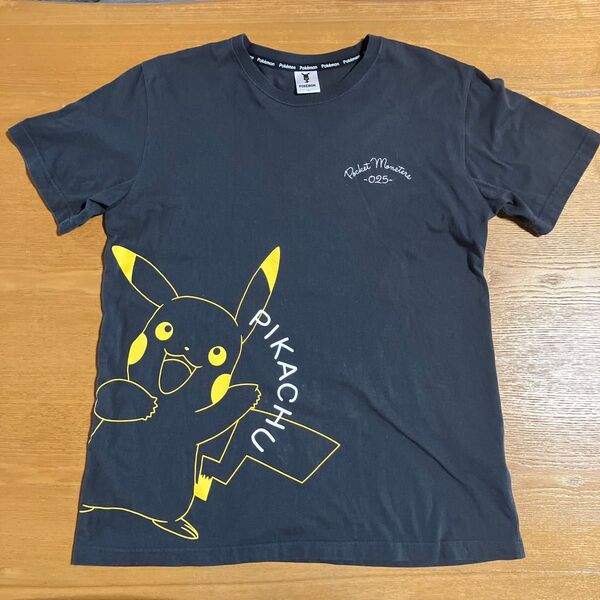 ポケモン ポケットモンスター ピカチュウ 半袖 Tシャツ Lサイズ ブラック