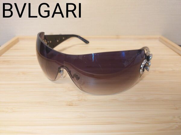 BVLGARI ブルガリ スワロフスキー フラワー クリスタル ビンテージ サングラス 652-B