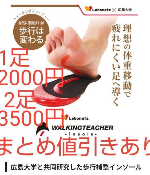 PROIDEA プロイデア ウォーキングティーチャーインソールスリム 【M】