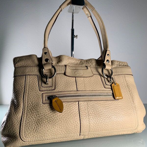 COACH コーチ レザー トートバッグ ハンドバッグ 肩掛け レディース