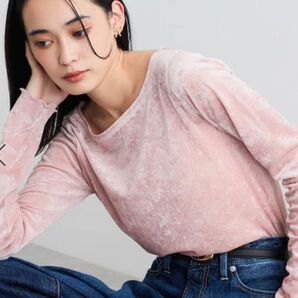 【オンラインでは完売】 VIS シアーベロアロンT