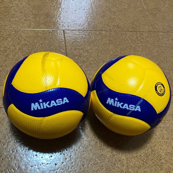 MIKASA V300W 検定球 バレーボール 2個セット