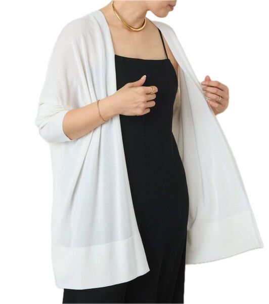 Deuxieme Classe shake code ショートカーディガン 新品 ホワイト ドゥーズィエムクラス 2024SS