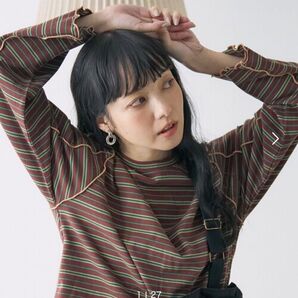 FREAK'S STORE マルチボーダー メローロンT ブラウン