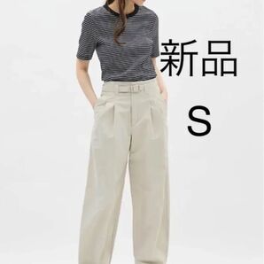 新品 GU テックタックコクーンパンツ コクーンパンツ S ベージュ