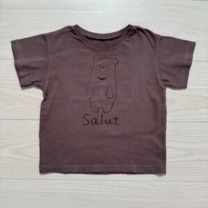 any FAM オーガビッツ アニマル 半袖 Tシャツ 100 くま ブラウン