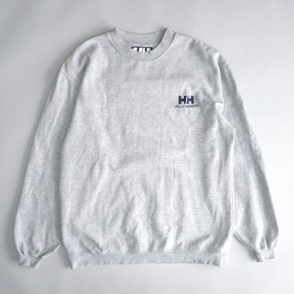 古着 90sビンテージ HELLY HANSEN ヘリーハンセン ワンポイントロゴ スウェット M