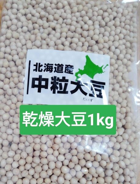 乾燥大豆 北海道産 中粒 1kg