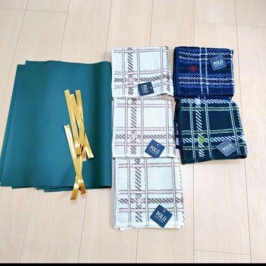 新品 ハンカチ 5枚セット お礼 気持ち お返し プチギフト袋付き