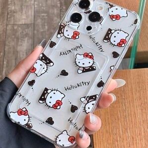 ハローキティ iPhone16Plusケース カード収納
