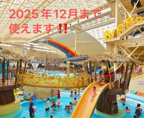 スパリゾートハワイアンズ 施設入場券 未使用1冊 2025年12月末まで期限 常盤興産