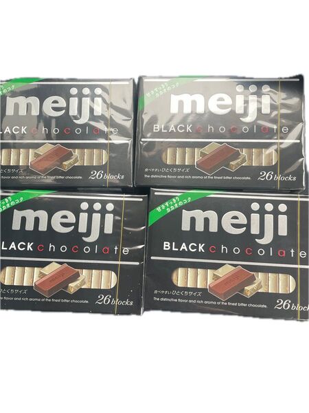 Meiji ブラックチョコレート 26枚入り 4箱