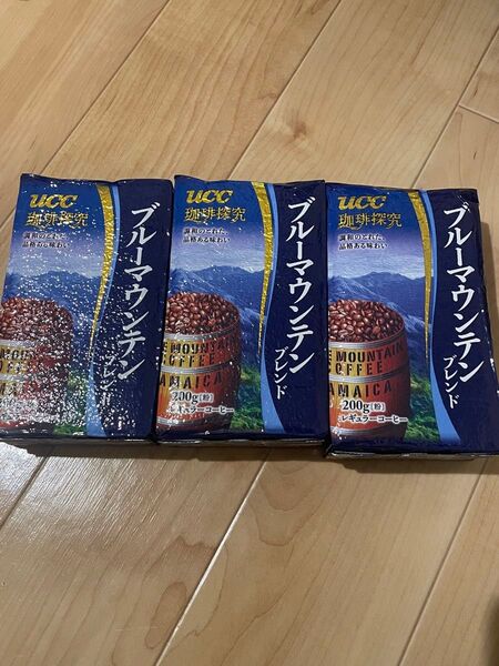 UCC 珈琲探究ブルーマウンテン豆(粉) 200g 3個