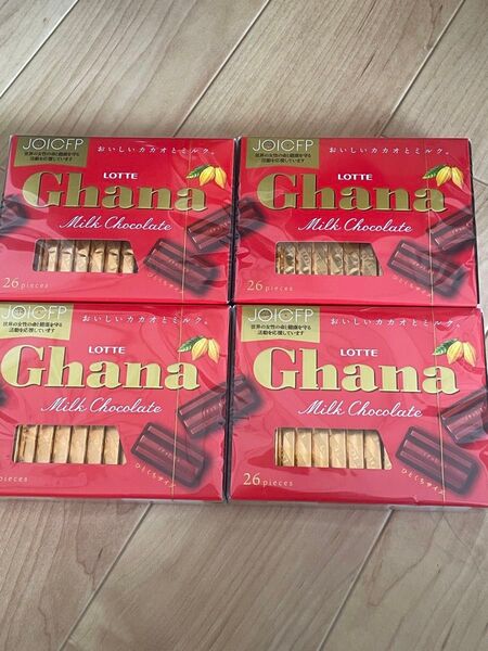 ロッテ ガーナミルクチョコレート 26枚入り 4箱