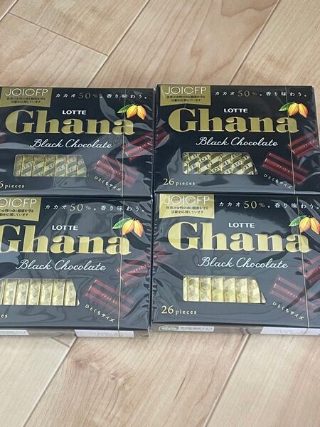 ガーナ ブラックチョコレート 26枚入り 4箱