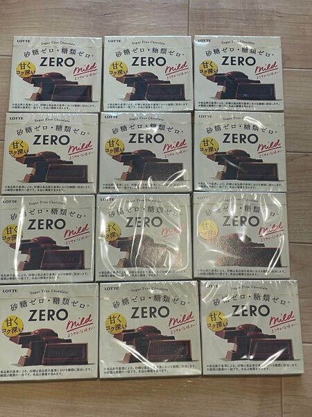 LOTTE ZERO 砂糖ゼロチョコレート mild 50g 12個