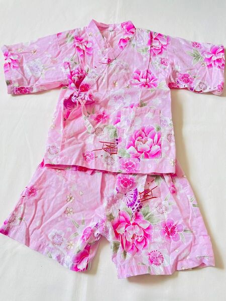 キッズ 浴衣 甚平 100 女の子 夏祭り 花火大会