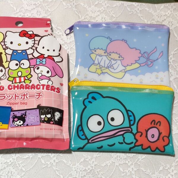 サンリオ フラットポーチ ハンギョドンとキキララ