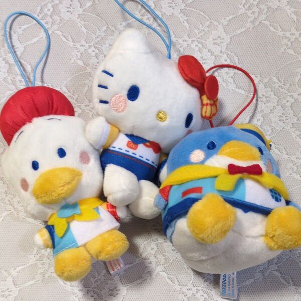 サンリオキャラクターズ カラフルトイボックスマスコット ハローキティ、タキシードサム、あひるのペックル