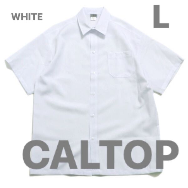 CAL TOP #1000 MADE IN U.S.A. White キャルトップカルトップ シャツ 米国製 ホワイト 半袖 L