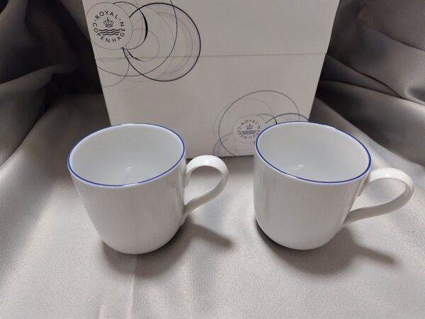 食器 マグ280ml 北欧 ペア ロイヤルコペンハーゲン ブルーライン マグカップ ペアセット 280ml