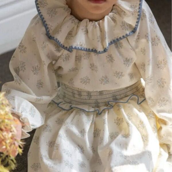 2025ss perrobebe セットアップ 花柄 キッズ ベビー服