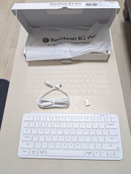 Keychron B1 Pro ワイヤレスキーボード ホワイト US配列