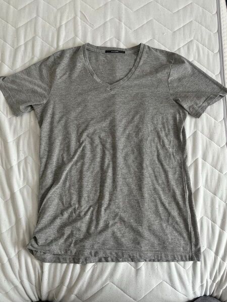 SHELLAC HOMME VネックTシャツ グレー