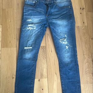 古着 ジーンズ デニム スキニーデニム ダメージ