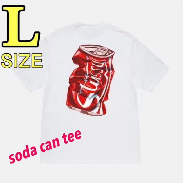 T30-L白 ステューシー stussy Tシャツ soda can tee