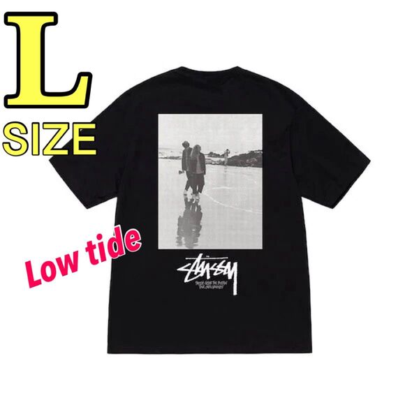 T29-L-黒 ステューシー stussy Tシャツ Low Tide tee