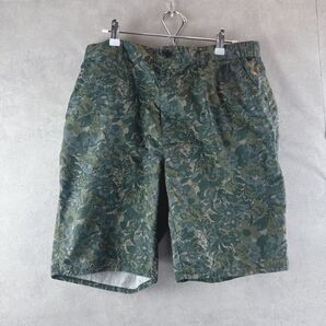 アーバンリサーチドアーズ ハーフパンツ ショートパンツ ボタニカル柄 グリーン ポケット付き