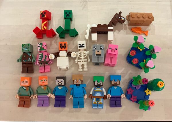 LEGO Minecraft 相互品 ミニフィグ・アクセサリー まとめ売り